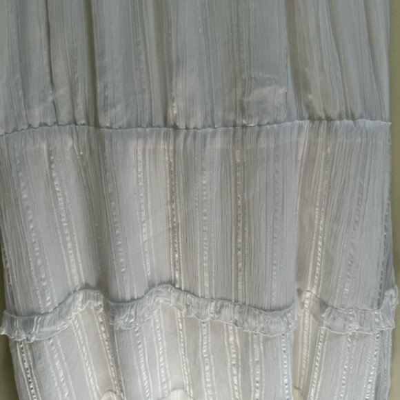 Parker Revolve Bruna Ruffled Tiered Crinkle Mini Dress Eyelet Halter Top Lined S - Picture 10 of 16